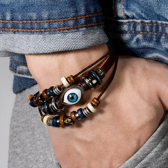 men Eye Bracelet - Picture 2 of 2